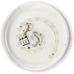 LED kúpeľňové stropné svietidlo MAYA, 15 W, 230 V, pr. 33 cm, IP44, lesklý chróm