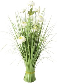 Dekoratívna kvetina 53 cm, s trávou 25 cm, zelená