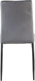Jedálenská stolička Mette, stredne šedá látka