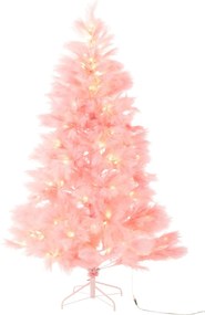 Ružový nadýchaný vianočný strom Boho Pampa 400 LED – 132*132*210 cm