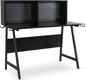 PROXIMA.store - Industriálny písaci stôl ICE FARBA: čierna