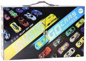 LEAN TOYS Sada športových áut v kufri, doplnky - 50 kusov