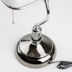 Brilagi - Stolová lampa BANK OFFICE 1xE27/60W/230V čierna/strieborná/biela