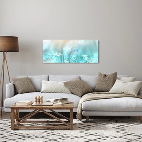 Obraz - Motýlik v modrom (120x50 cm)