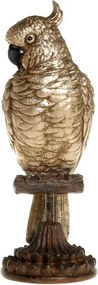 Bronzová dekorácia papagájov na podstavci Parroté - 11*10*28 cm