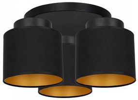 Prisadený luster FRODI 3xE27/60W/230V čierna