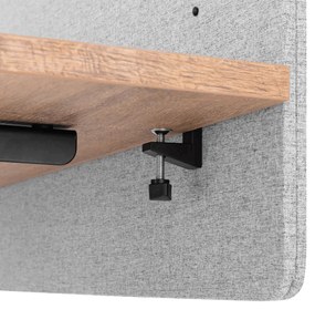 Liftor Silent, akustický paraván na stôl 155 x 60 cm, svetlošedý