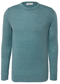 Pulóver z vlny merino, svetlomodrý s melírom