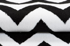 TA Koberec T238B WHITE CHEAP PP CRM Čierny Obdĺžnikový Rozmer: 80x150 cm