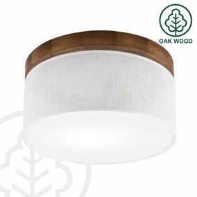 Brilagi - LED Stropné svietidlo BELLADONNA 1xE27/15W/230V pr. 30 cm biela/dub čerešňa