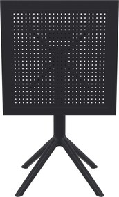 Skladací stôl Sky square - čierna