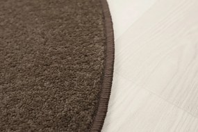 Vopi, Kusový koberec Eton hnedý srdce, 100x120 srdce, hnedá, kuchyňa