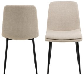 Krémová jedálenská stolička Becca – Actona