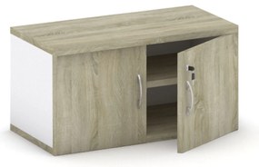 Nadstavba 2-dverová MIRELLI, 800 x 400 x 400 mm, biela/dub sonoma