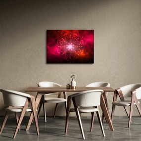 Obraz červené abstrakcie (70x50 cm)
