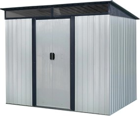 InternetovaZahrada - Furnigo Záhradný domček 196x122x180 cm - sivý