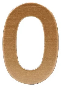 Domová číslica RICHTER RN.75L (matná meď), 3, RICHTER Meď
