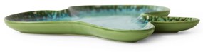 HK living Kameninový tanier Shell Teal