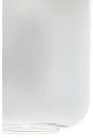 Čierne stropné svietidlo so skleneným tienidlom 100x22 cm Lekar - Light &amp; Living