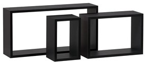 BONTEC Polička, mdf, čierna, P-009 BK Farba: Čierna