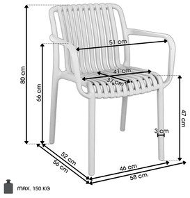 JULIAN Svetlomodrá - MODERNÁ STOLIČKA DO KUCHYNE ZÁHRADY KAVIARNE (STOHOVATEĽNÁ)