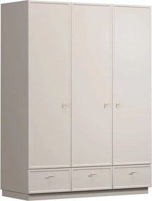 Šatníková skriňa Lorini 150 cm - kašmírová / zlaté úchytky T