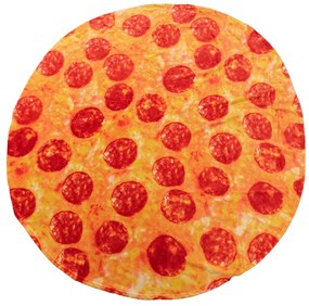 Mikroplyšová deka PIZZA oranžovo-červená