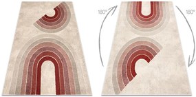 Koberec FUSION 0807 krémový / bordový