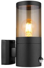 Globo 32014BSS-Vonkajšie nástenné svietidlo so senzorom XELOO 1xE27/60W/230V IP44 GL7152