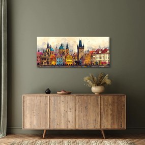 Obraz - Jeseň v maľovanom meste (120x50 cm)