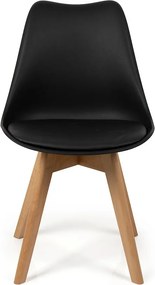 Noela Škandinávska jedálenská stolička SCANDINO čierna