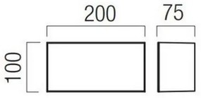 Redo 90326 - LED Vonkajšie nástenné svietidlo KODIAK LED/8W/230V IP65 biela/čierna