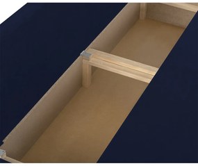 Rozkládací pohovka ROLO Tmavomodrá/Modrá