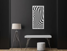 drevko Minimalistický obraz Vzor zebry Rozmer obrazu: 44,5 x 22 cm, Farba dekorácie: Čierna