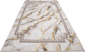 Protišmykový koberec MILANO 90003-01 krémový / zlatý