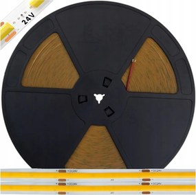 ECOLIGHT LED pásik 24V COB 9W/m 480LED 50m teplá biela WW