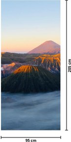 Fototapeta na dvere - Hora Bromo v Indonézii (95x205cm)