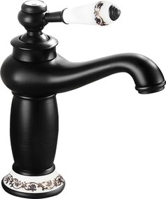 Mexen Draco, umývadlová batéria, biela-čierna matná, 745400-70