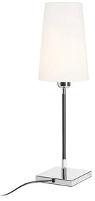 RENDL R12464 LULU stolná lampa, dekoratívne biela/čierna chróm