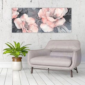 Obraz - Séria kvetov (120x50 cm)