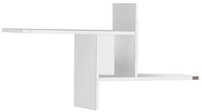 Nástenná polica 50x100 cm lesklá biela