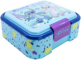 Robustný multibox na desiatu Stitch &amp; Angel s 3 priehradkami