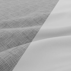 Rohová rozkladacia sedačka AURORA ľavá sivá / biela