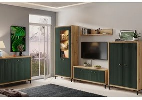 Čelo šatníkovú skriňu PARII fľašková zelená