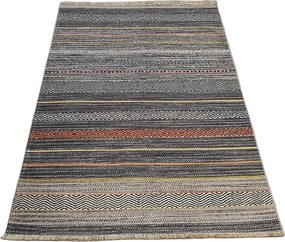 HU Viacfarebný moderný koberec Banco 1049-sivý Rozmer: 60x110 cm