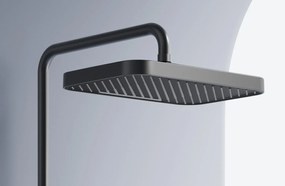 Rea Bari, sprchový set s hlavovou a ručnou sprchovou hlavicou, grafitová, REA-P0890