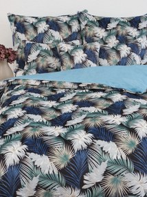 Predĺžené obliečky mikroplyš Digital – Taisa zeleno/modrá