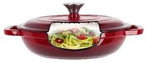 Silvercrest®  Liatinová servírovacia panvica, 2,4 l (červená)  (100393065)