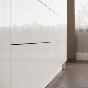 ŠATNÍKOVÁ SKRIŇA NESSIE BIELY LESK 4D2 PUSH