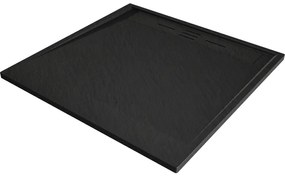 Mexen Amon, SMC štvorcová sprchová vanička 100 x 100 cm, čierna, 4F701010